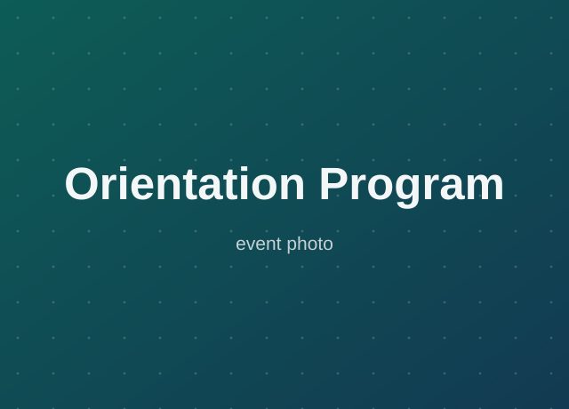 Orientation Program